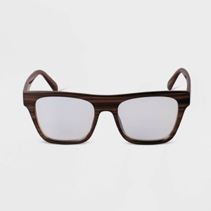 Women's Retro Square Blue Light Filtering Glasses - A New Day™ - 1 of 2