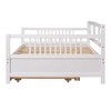 NicBex Elizabeth Wood Full Size Daybed with Twin Size Trundle White - 2 of 4