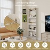 PAGED Ladder Bookshelf Wooden Storage Display Stand Shelf with Open-Back Design for Home Office, Study - 2 of 4