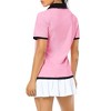 Clearlove Women's Zipper Golf Polo Shirts Short Sleeve Athletic Shirt with Collar Moisture Wicking - 4 of 4