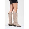 Pietro - Beige Suede Leather Western Knee High Boot (Women) | Forever & Always Shoes - 3 of 4
