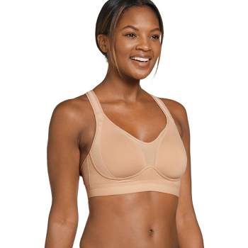Buy online Beige Solid Sports Bra from lingerie for Women by