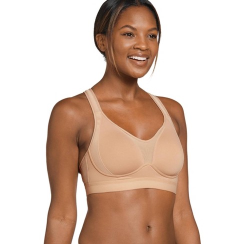 Jockey Women's Forever Fit Mid Impact Molded Cup Active Bra 2X Light