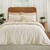 Cotton Linen Garment Washed 3 Piece Duvet Cover Set by Blue Nile Mills - 2 of 4
