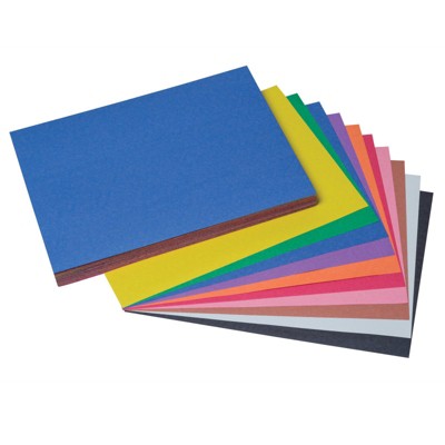 Prang Construction Paper, 10 Assorted Colors, 9" x 12", 100 Sheets (Pack of 6)