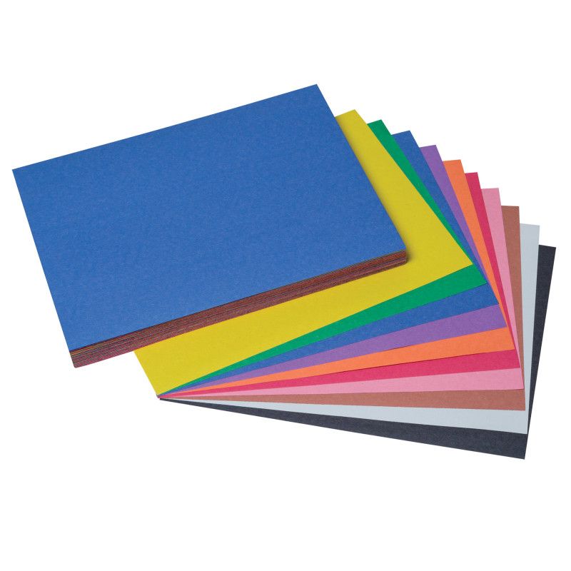 Prang Construction Paper, 10 Assorted Colors, 9" x 12", 100 Sheets, 1 of 2