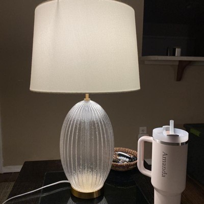 Ribbed Glass Table Lamp (9–18)