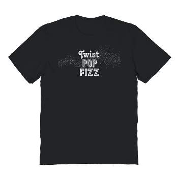 Rerun Island Men's Twist Pop Short Sleeve Graphic Cotton T-Shirt - Black 3X