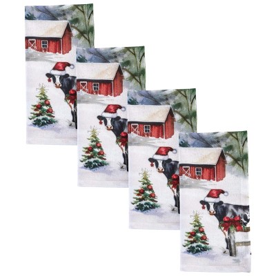 Park Designs Christmas At The Farm Napkin Set Of 4