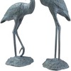 SPI Home Garden Heron Pair – Set of 2 Cast Brass Bird Statues for Outdoor Patio, Yard, or Landscape Decor - 3 of 3