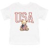 The Juniper Shop USA Bear Toddler Short Sleeve Tee - 4T - White - 2 of 4