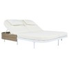 YOOCOZZ Iron & Rattan Frame Outdoor Daybed with 5-Position Adjustable Backrest - 3 of 4