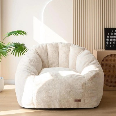 SYFERLORY Giant Bean Bag Chair Bed for Adults, Convertible Beanbag Folds from Lazy Chair