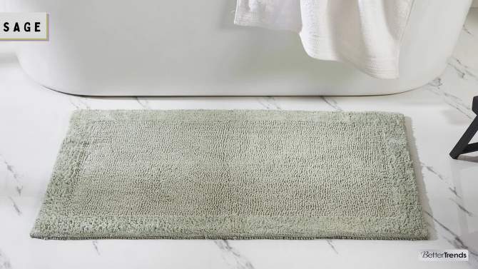 Edge Collection 100% Cotton Tufted Reversible Bath Rug Set - Better Trends, 2 of 10, play video