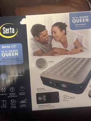 Serta 16in double clearance high queen inflatable mattress