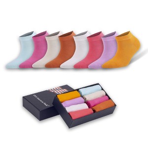Women's Bamboo Low Cut Ankle Socks – Soft, Thin & Breathable | 8 Pairs with Gift Box - 1 of 4