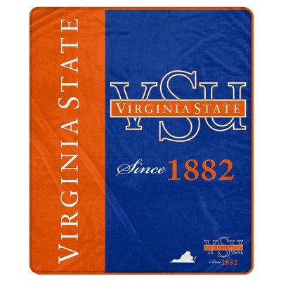 NCAA Virginia State Trojans Ultra Soft Tailgate Throw Blanket