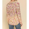 Women's Floral Deep Dye Shirt - mystree - 3 of 4