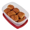 LunaLulinlk Easy Find Lids Food Storage Container, Large with Red Lid, 2.5 Gallon - 2 of 4