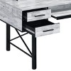 XIYUYEU Home Office Desk Modern Writing Desk with Keyboard Tray and Glass Desktop for Office, Study - 3 of 4