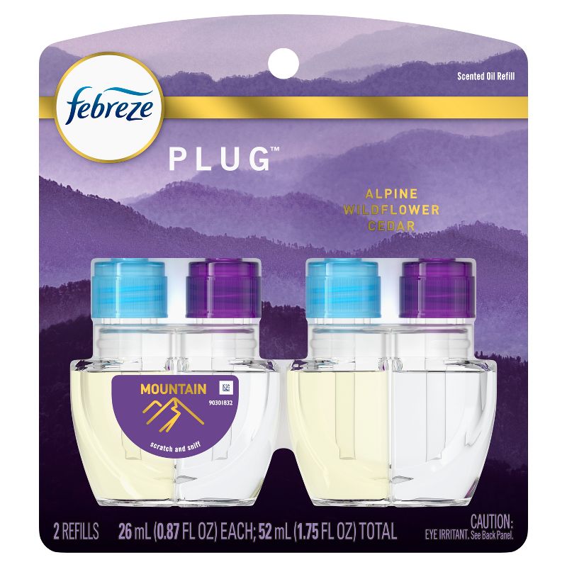 Febreze Fade Defy Plug Air Freshener &#38; Odor Fighter - Mountain - 0.87 fl oz/2pk, 3 of 10