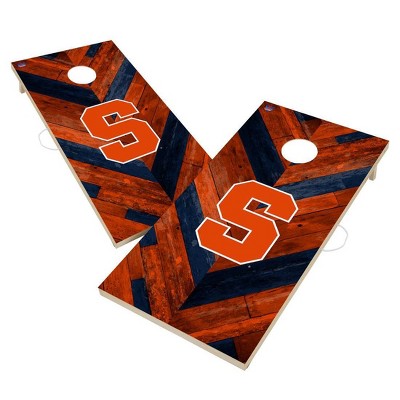 NCAA Syracuse Orange 2'x4' Solid Wood Cornhole Board