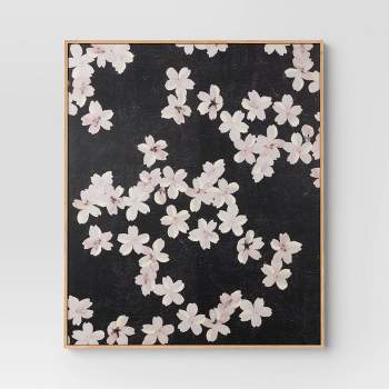 30" x 36" Ditsy Floral Framed Canvas Natural - Threshold™