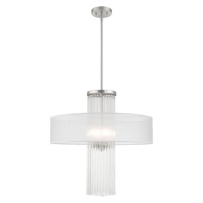 Livex Lighting Alexis 4 - Light Chandelier in  Brushed Nickel