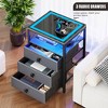 Fredees Nightstand with Charging Station, Suitable for Bedroom, Easy to Assemble - 4 of 4