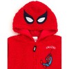 Marvel Avengers Spider-Man Cozy Faux Sherling Cosplay Hoodie Toddler - 4 of 4