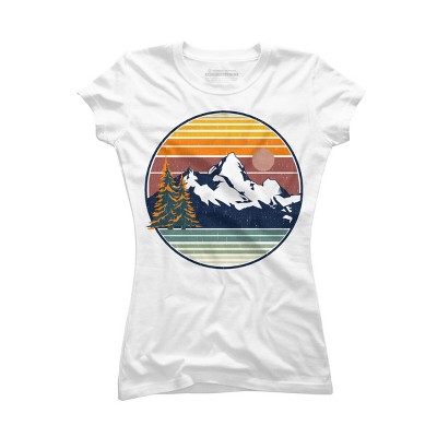 Junior's Design By Humans Mountain View By pilipsjanuarius T-Shirt