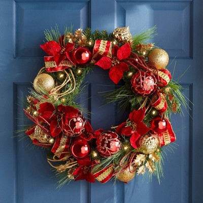 BrylaneHome Pre-Lit Ribbon Christmas Collection