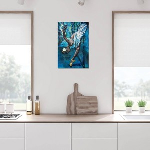 iCanvas A Swan in The Backstreet by Tadaomi Kawasaki Canvas Print Wall Art - 1 of 3