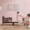 Costway Kids Toddler Wood Bed Bedroom Furniture w/ Guardrails Black/Brown/Grey/White - 3 of 4