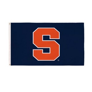 NCAA Syracuse University Flag with Grommets, 3'x5' Syracuse Orange Outdoor College Flags & Banners for Garden Patio Indoor Wall Décor - 1 of 4