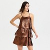 Women's Metallic Tiered Mini Dress - A New Day™ - 3 of 4