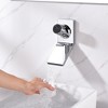 Sumerain Wall Mount Bathroom Sink Faucet with Swiveling Waterfall Brass Spout, Chrome - 3 of 4