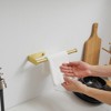 Wall Mount Paper Towel Holder Bulk- Self-Adhesive Under Cabinet In Matte Black(2 PCS) - 3 of 4