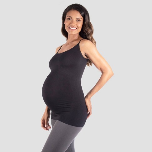 Belly Support Seamless Maternity Camisole - Isabel Maternity By Ingrid &  Isabel™ Black S/m : Target