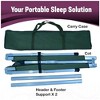 Kemp USA Aluminum Military and Camping Portable Folding Cot Stretcher  Green - 3 of 4
