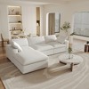 WJShome 4Piece Sectional Sofa Couch,120.45" Down Filled Cloud Modular Couch with Storage Ottoman - 2 of 4