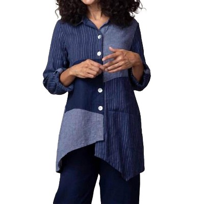 Women's Mix-It-Up Artist Button Down Tunic - habitat