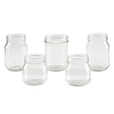 Black Glass and Plastic 5-Piece Bathroom Accessories Set