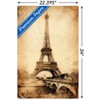 Trends International The Eiffel Tower - Rustic Unframed Wall Poster Prints - 3 of 4