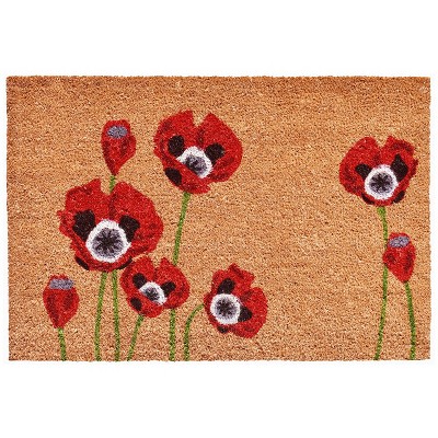 Calloway Mills 104031729 Red Poppies Doormat