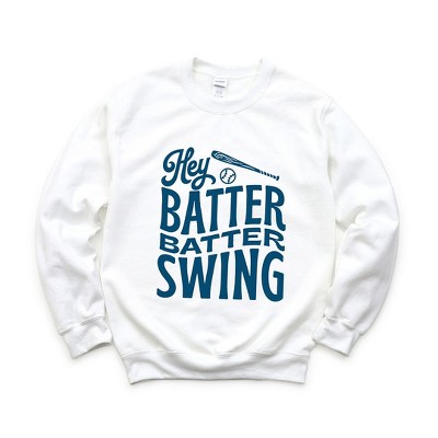 Simply Sage Market Women's Graphic Sweatshirt Hey Batter Batter Wavy