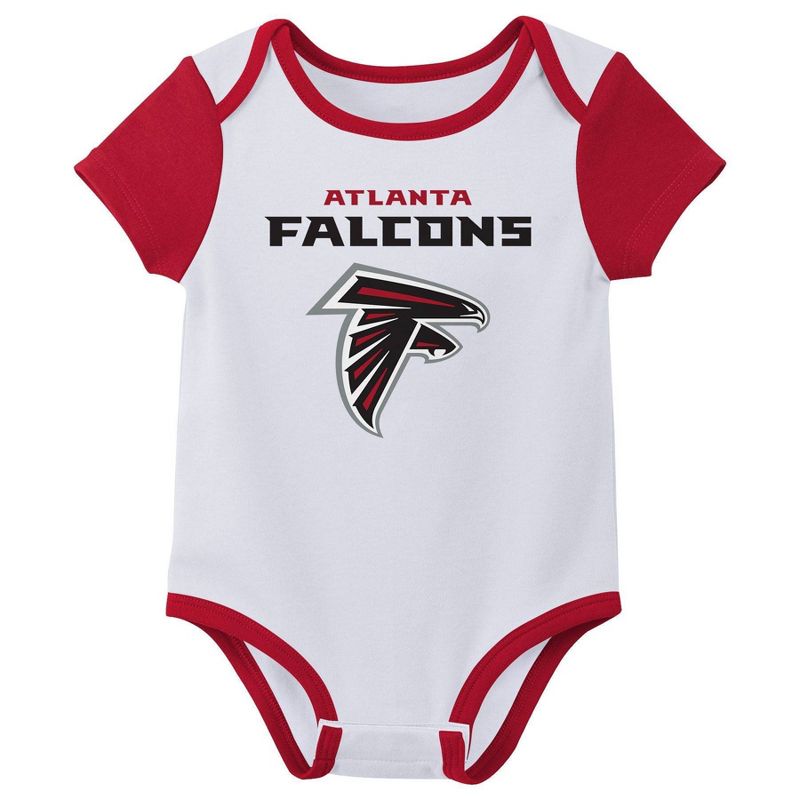 NFL Atlanta Falcons Infant Boys&#39; 3pk Bodysuit, 3 of 5