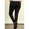 Women's Plus Leggings With Elastic Waist And Back Pockets - umgee - 2 of 2