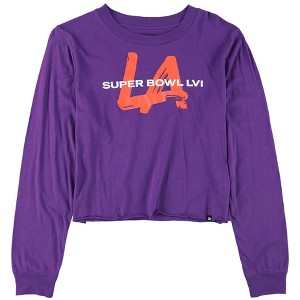 G-III Sports Womens Super Bowl LVI Crop Graphic T-Shirt - 1 of 2