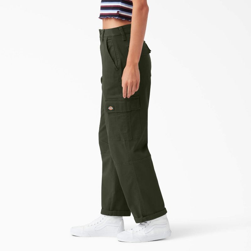 Dickies Women's Relaxed Fit Cropped Cargo Pants, 3 of 4